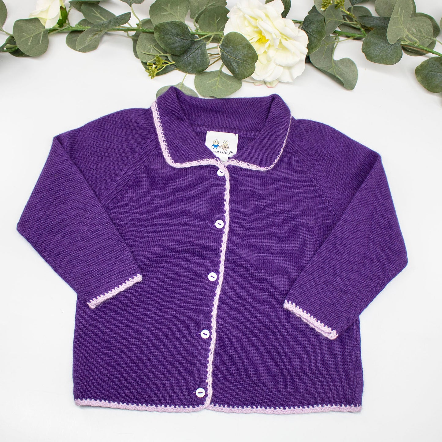 BABY CROCHET EDGE CARDIGAN-1